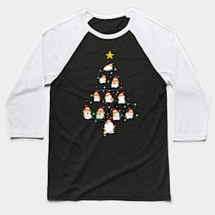 Funny Hamster Christmas Tree Baseball T-Shirt